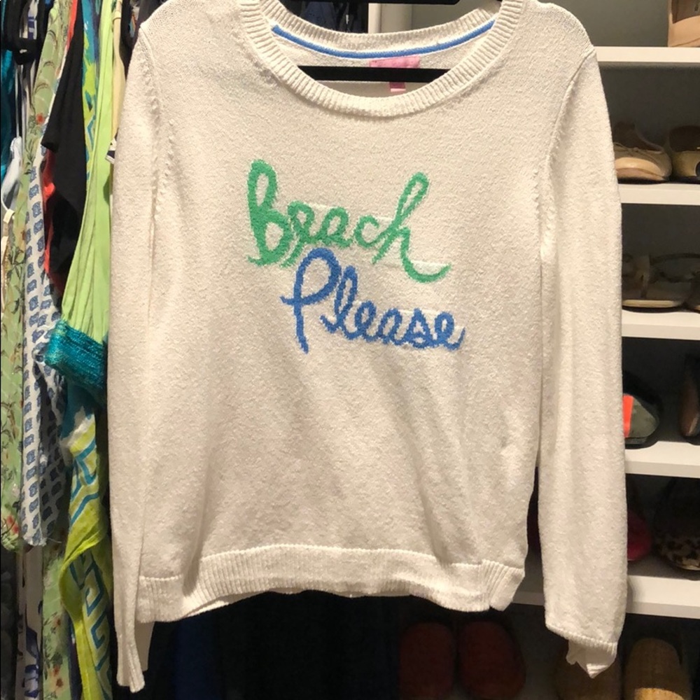 Lilly Pulitzer Beach Please L cotton sweater